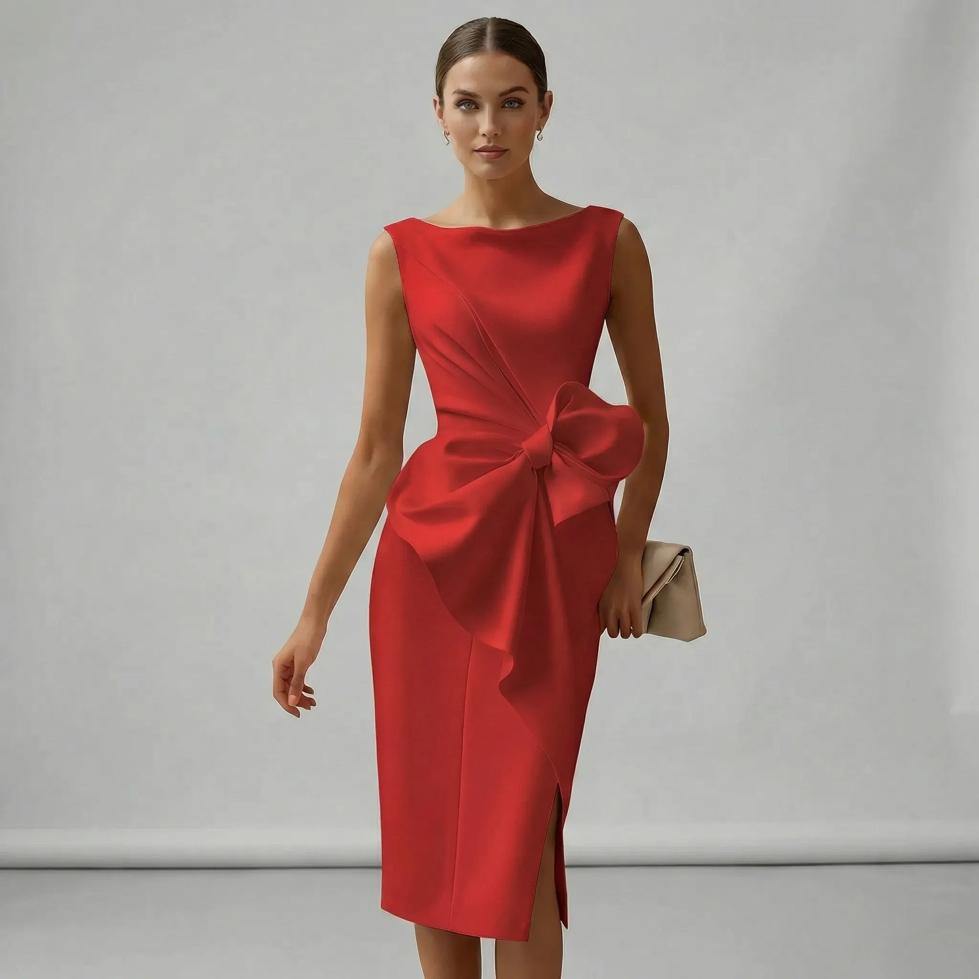Sleeveless Tailored Cocktail Dress - Thalea