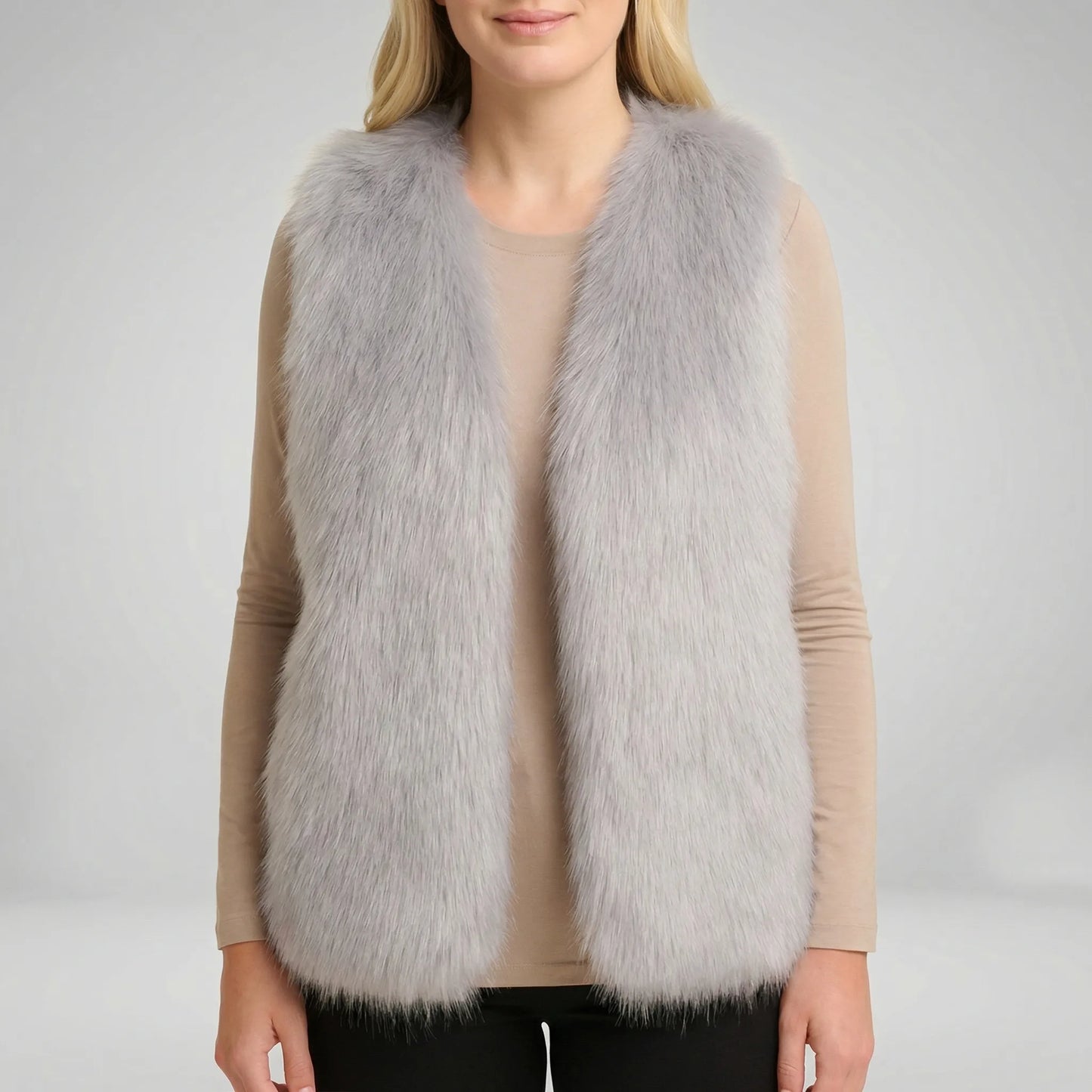 Sleeveless Textured Gilet - Elaine