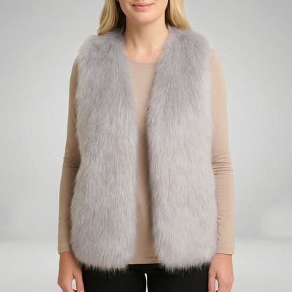 Sleeveless Textured Gilet - Elaine