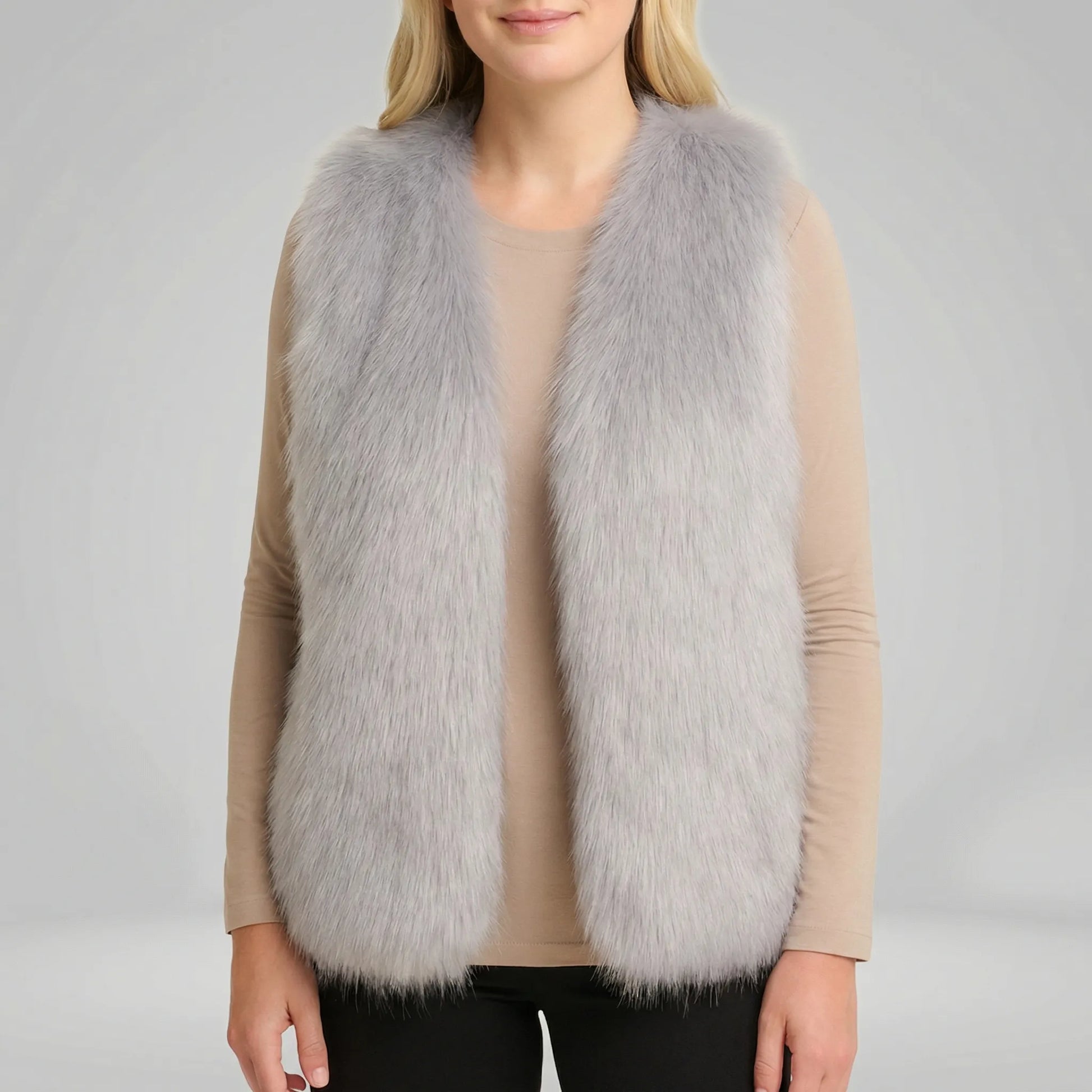 Sleeveless Textured Gilet - Elaine