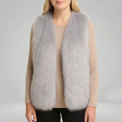 Sleeveless Textured Gilet - Elaine