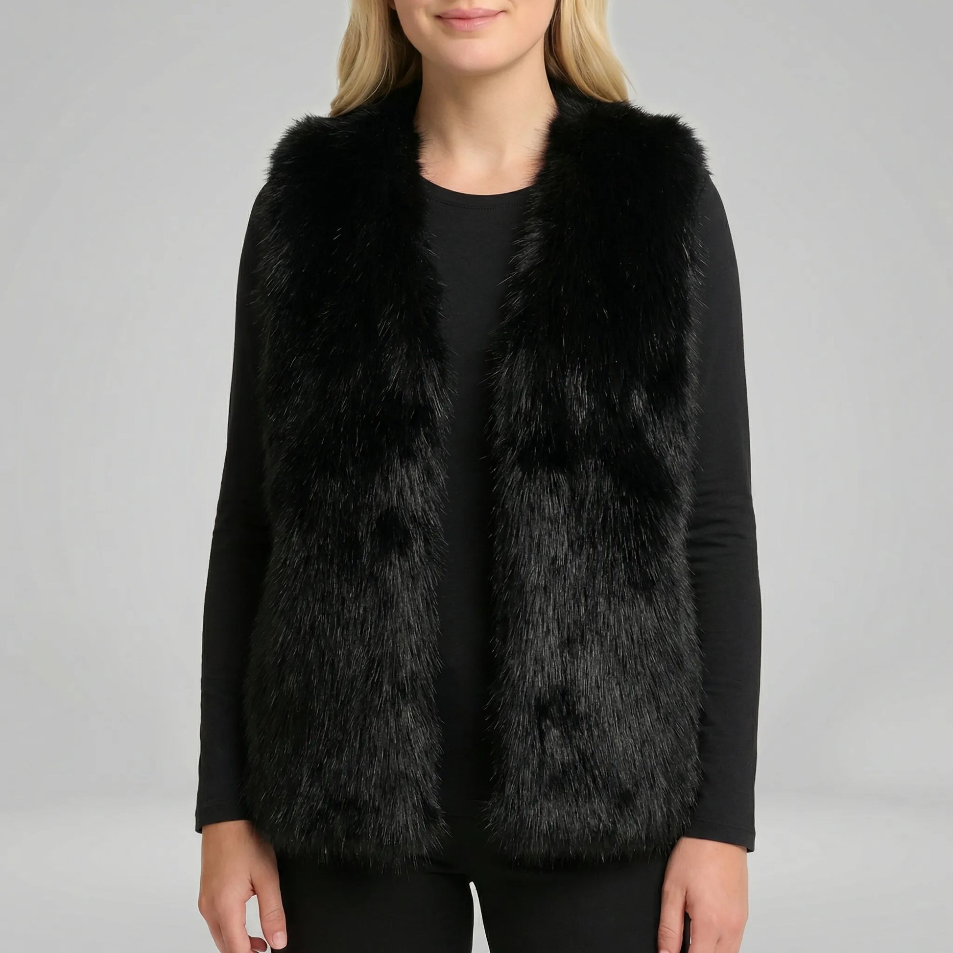Sleeveless Textured Gilet - Elaine