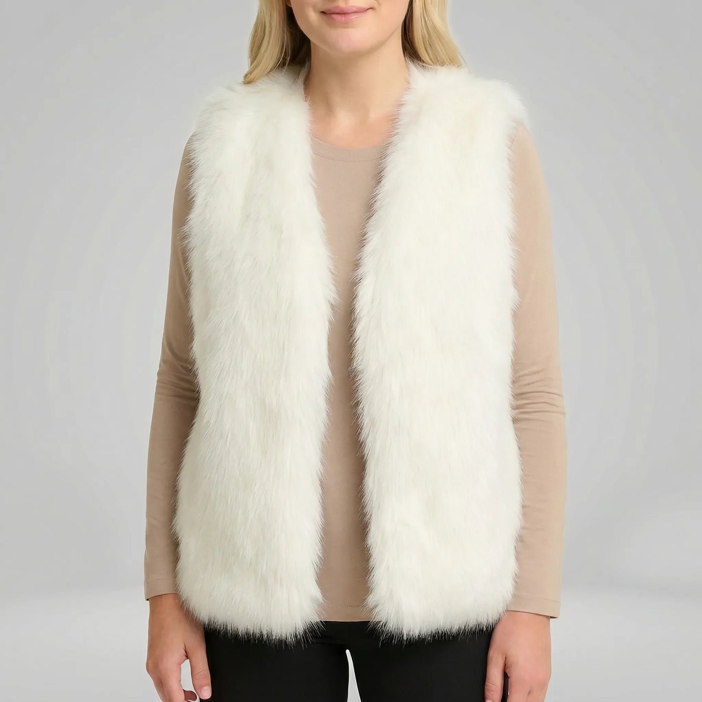 Sleeveless Textured Gilet - Elaine