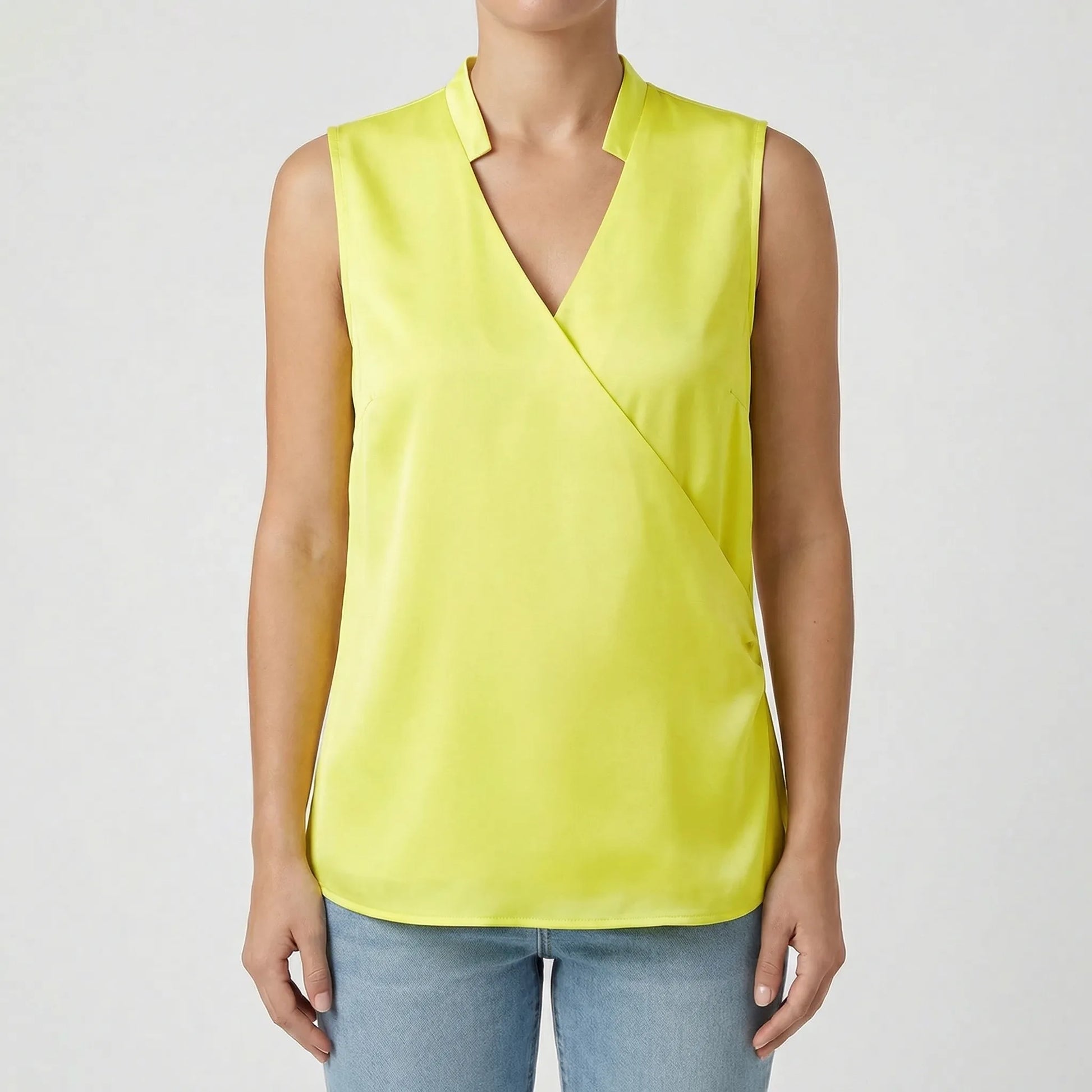 Sleeveless V-Neck Blouse - Lindsay