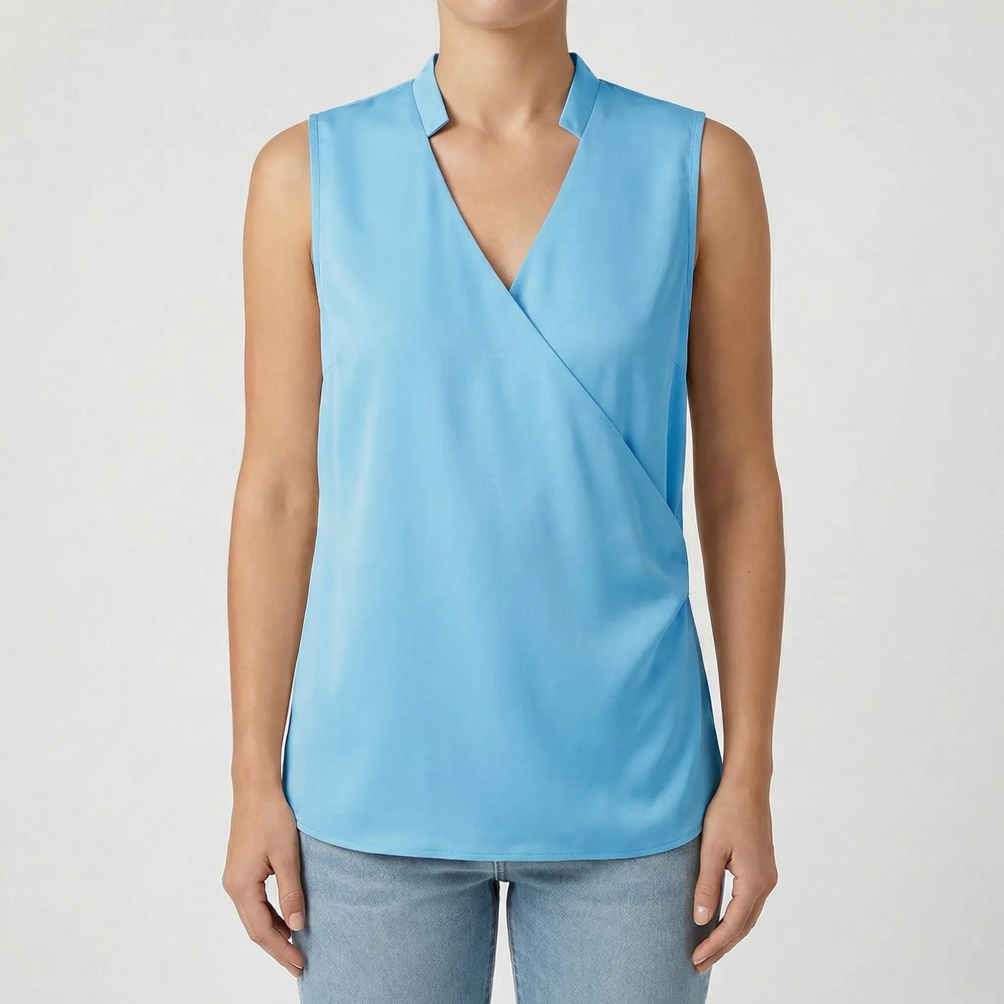 Sleeveless V-Neck Blouse - Lindsay