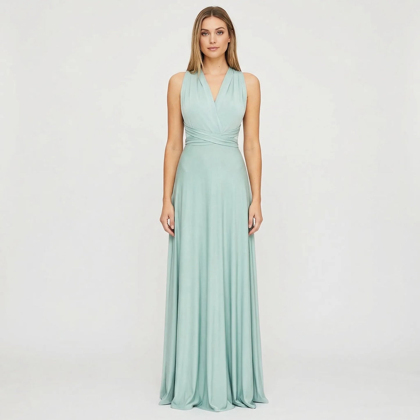 Sleeveless Wrap-Style Maxi Dress - Vickie