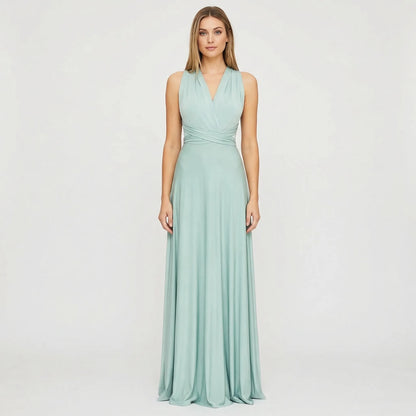 Sleeveless Wrap-Style Maxi Dress - Vickie