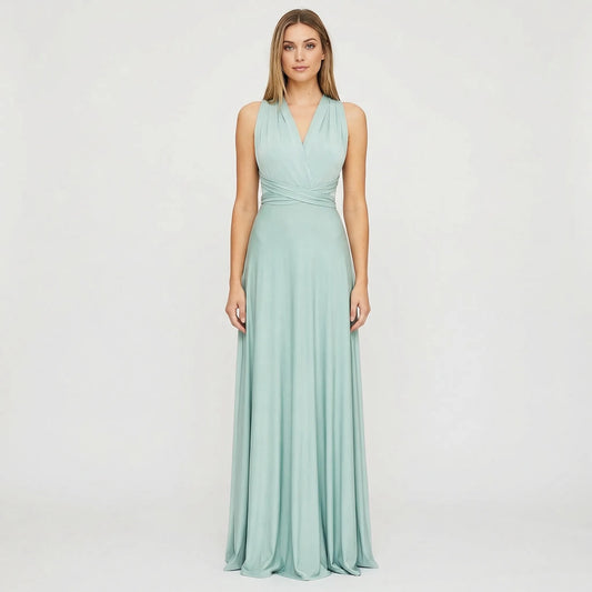 Sleeveless Wrap-Style Maxi Dress - Vickie