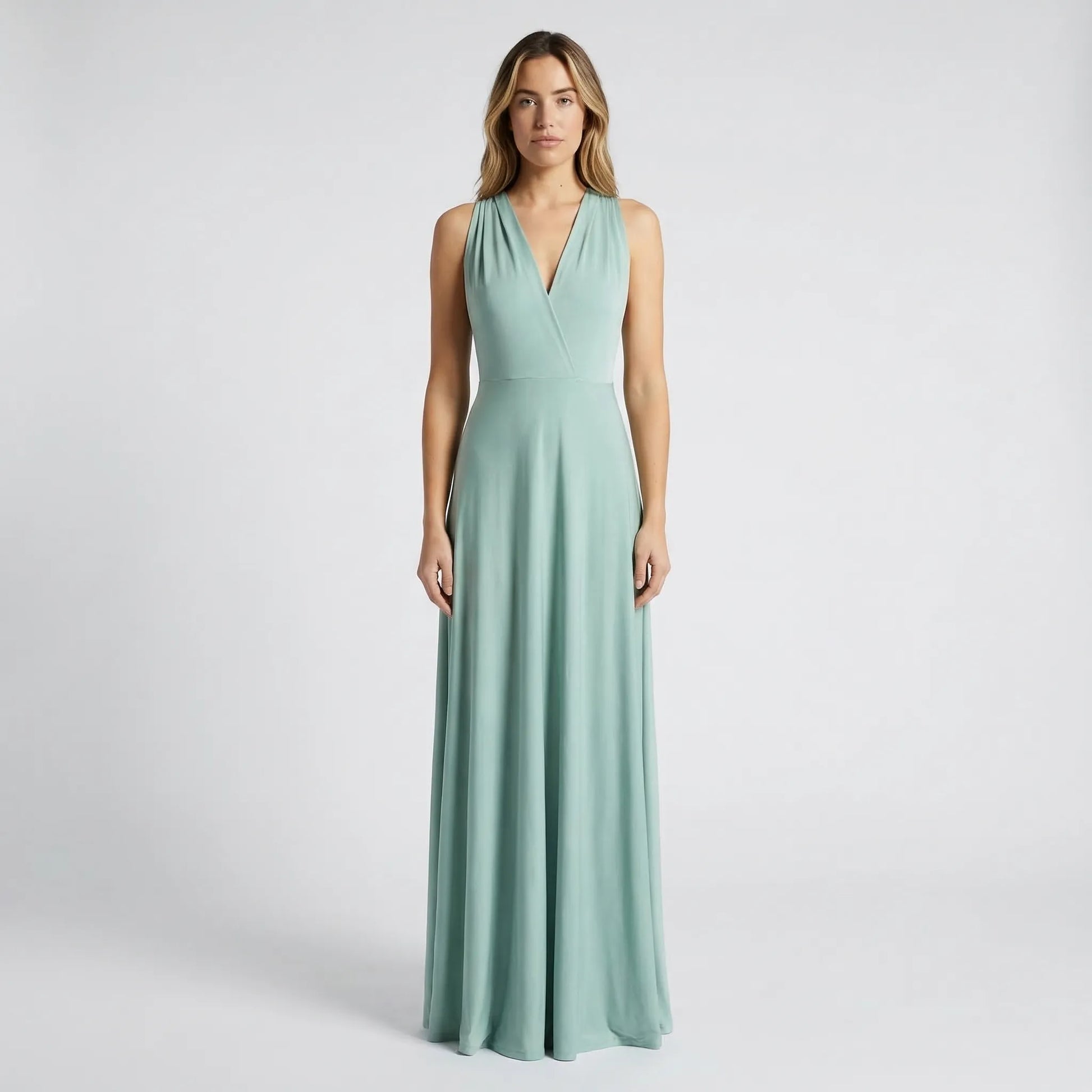 Sleeveless Wrap-Style Maxi Dress - Vickie