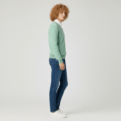 Slim-Fit V-Ausschnitt Pullover - Keanu