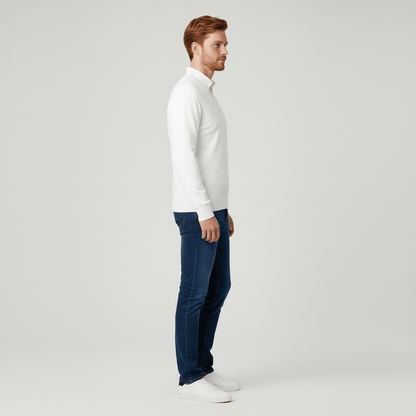 Slim-Fit V-Ausschnitt Pullover - Keanu
