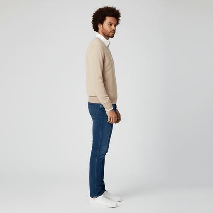 Slim-Fit V-Ausschnitt Pullover - Keanu