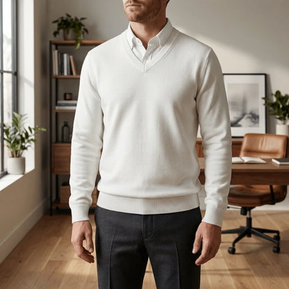 Slim-Fit V-Neck Sweater - Keanu