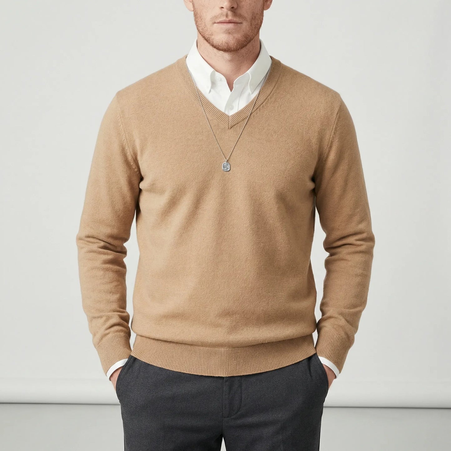 Slim-Fit V-Neck Sweater - Keanu