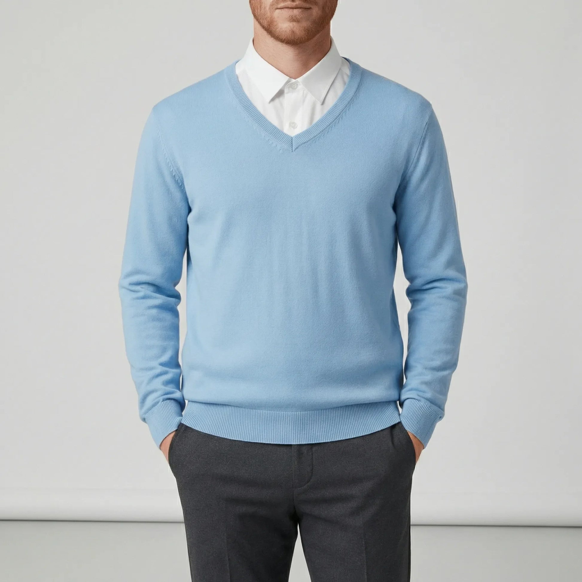 Slim-Fit V-Neck Sweater - Keanu