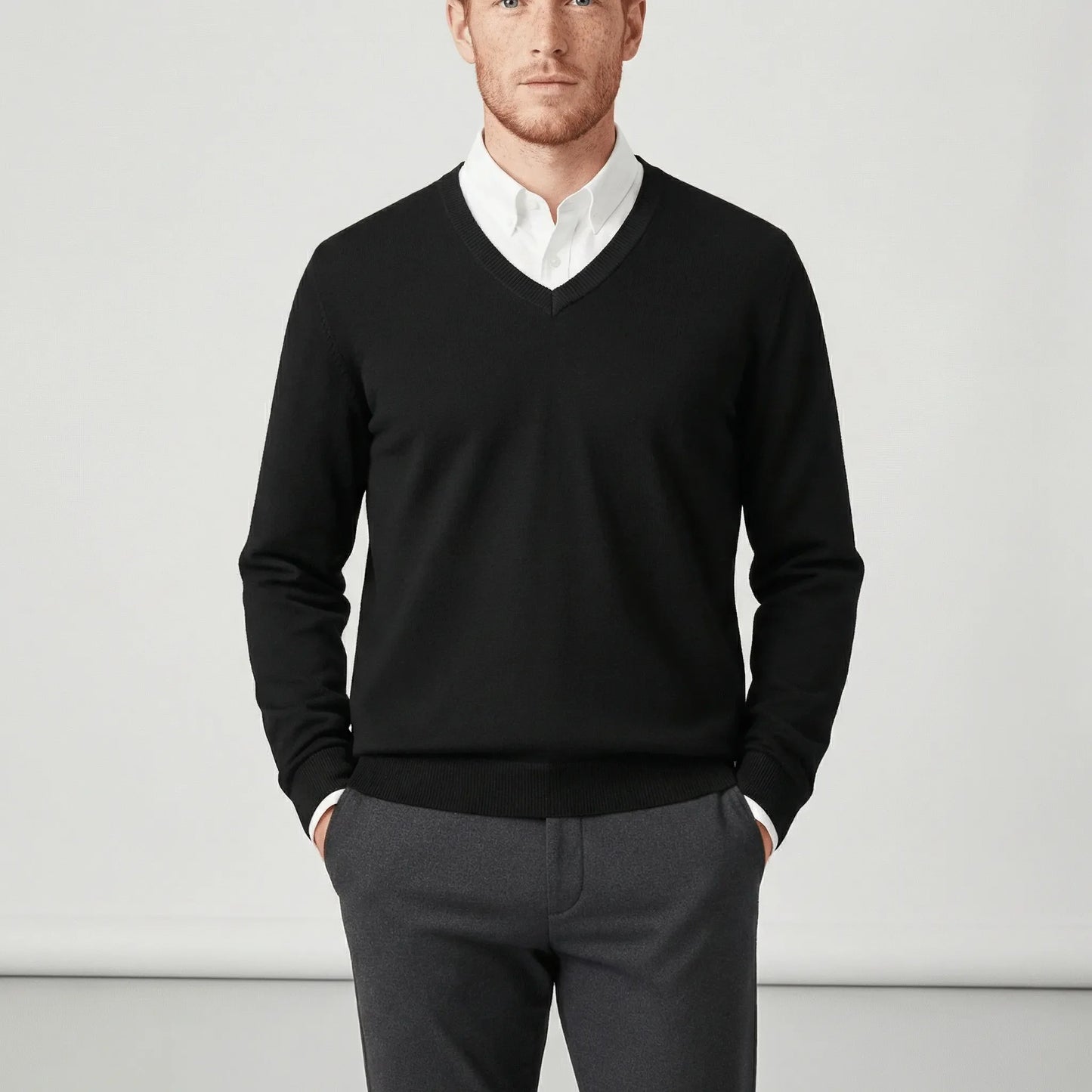 Slim-Fit V-Neck Sweater - Keanu