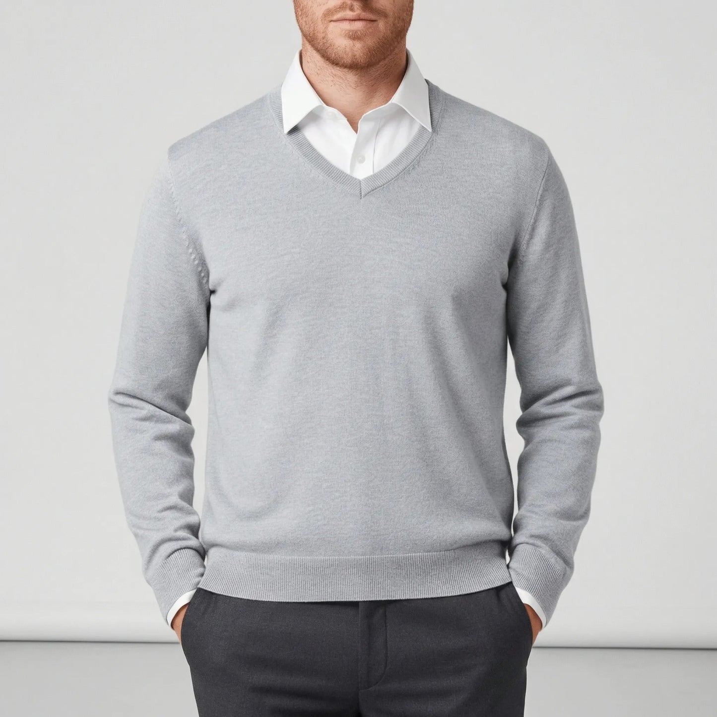 Slim-Fit V-Neck Sweater - Keanu