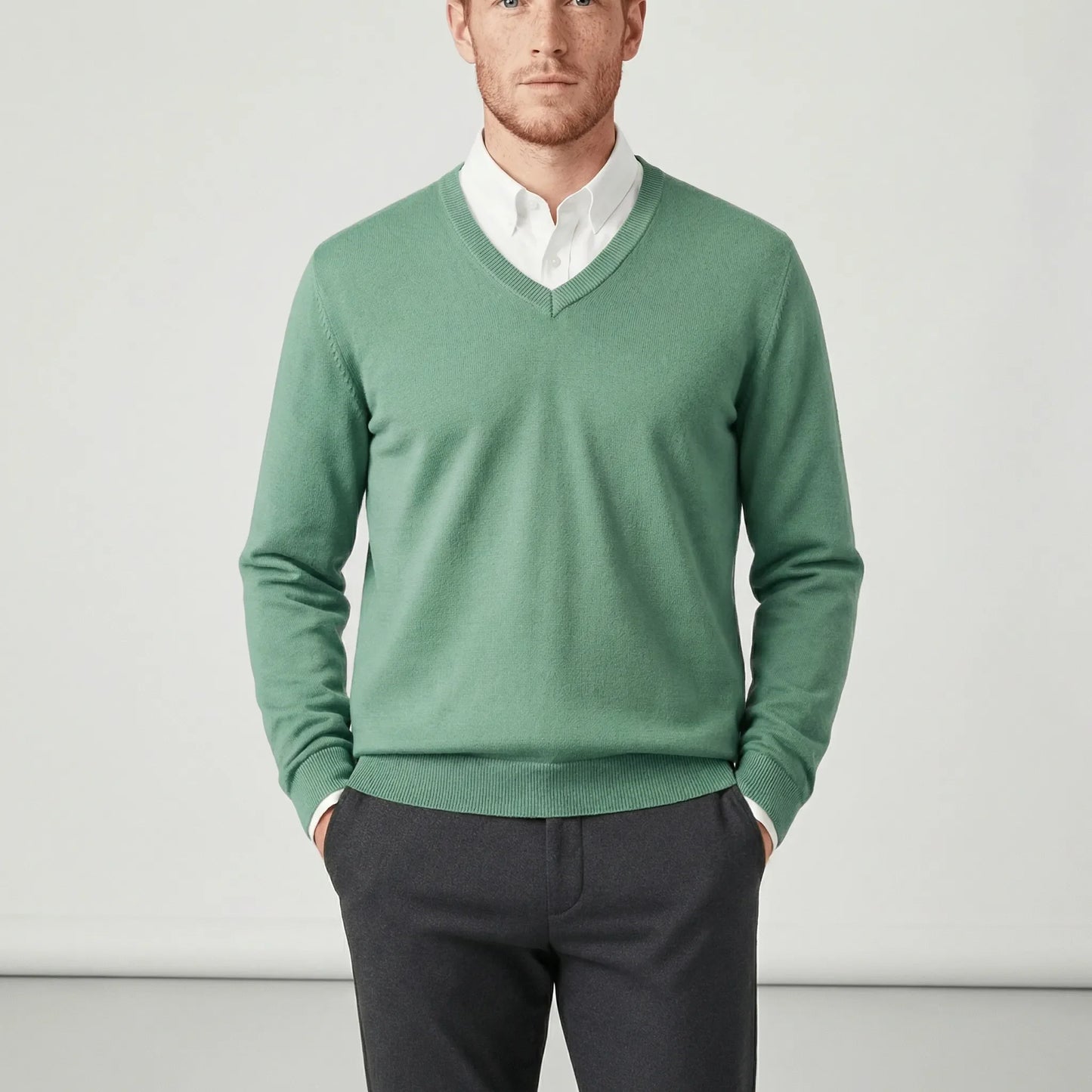 Slim-Fit V-Neck Sweater - Keanu