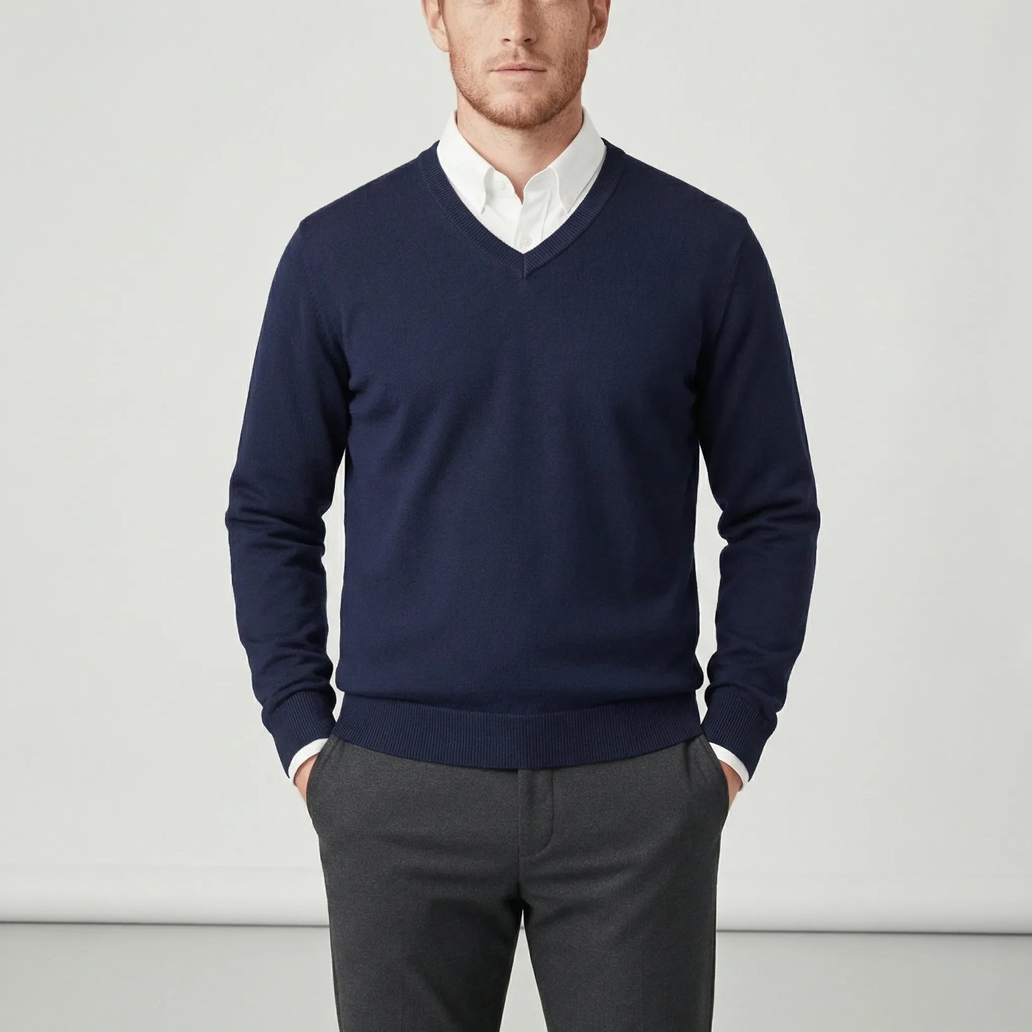 Slim-Fit V-Neck Sweater - Keanu