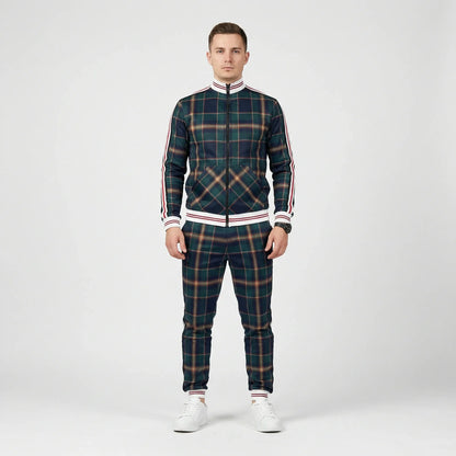 Slim Fit Tracksuit With Stand-Up Collar - Riccardo