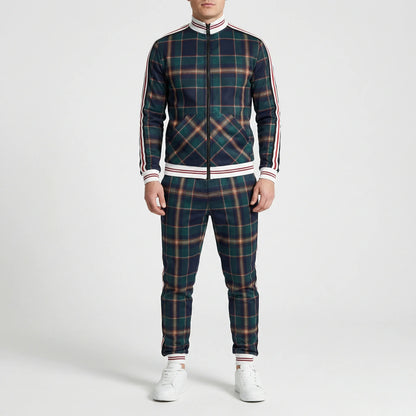 Slim Fit Tracksuit With Stand-Up Collar - Riccardo