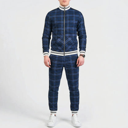 Slim Fit Tracksuit With Stand-Up Collar - Riccardo