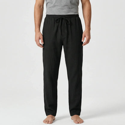 Slim Summer Trousers With Drawstring - Marten