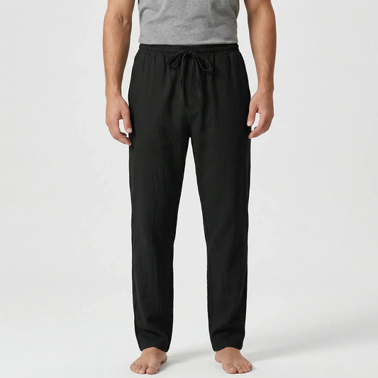 Slim Summer Trousers With Drawstring - Marten