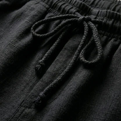 Slim Summer Trousers With Drawstring - Marten