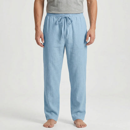 Slim Summer Trousers With Drawstring - Marten