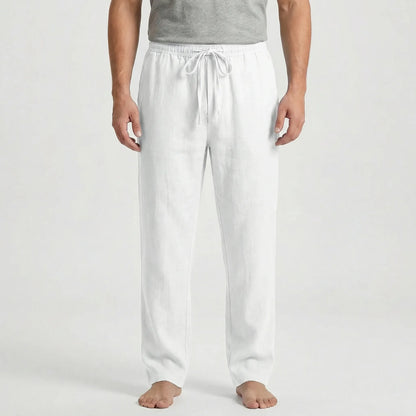 Slim Summer Trousers With Drawstring - Marten