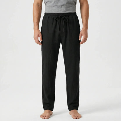 Slim Summer Trousers With Drawstring - Marten