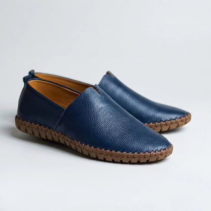 Slip-On Men's Loafer With Stitched Sole - Rafael