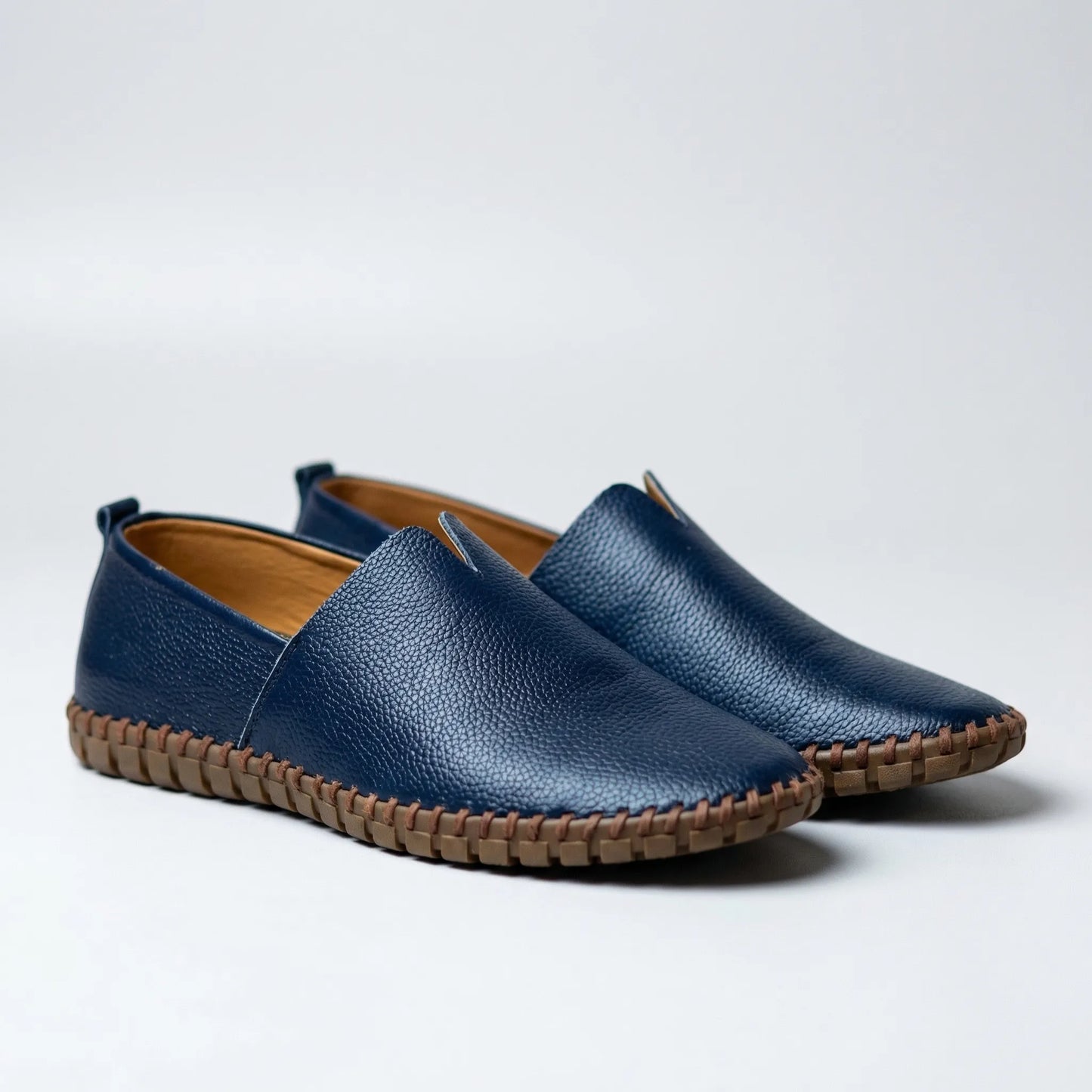 Slip-On Men's Loafer With Stitched Sole - Rafael