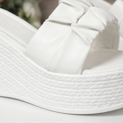Slip-On Wedge Sandals - Lillian