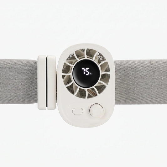 Small Clip On Fan With Display - Aerogrip
