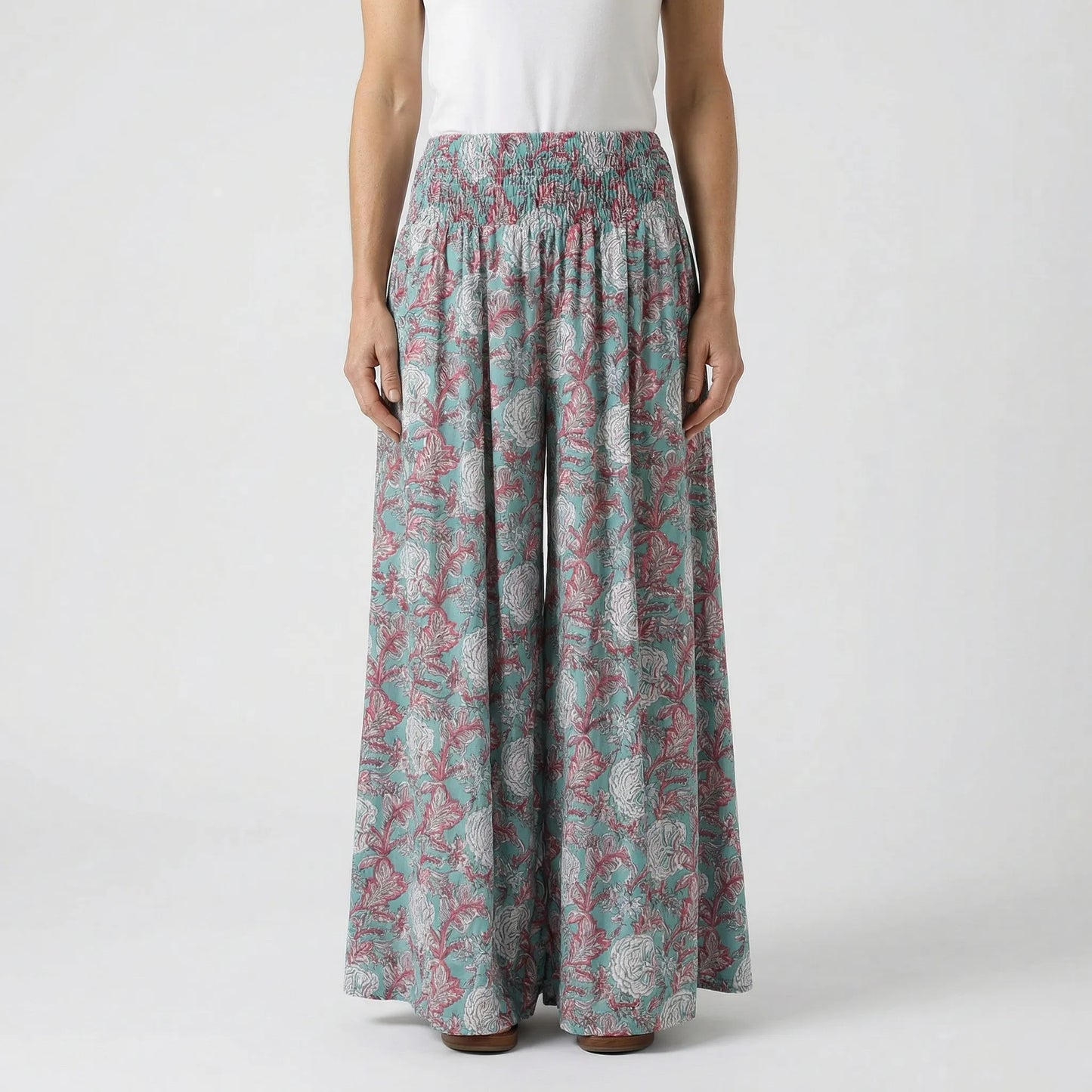 Smocked Waistband Trousers - Felina