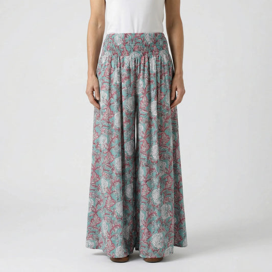 Smocked Waistband Trousers - Felina