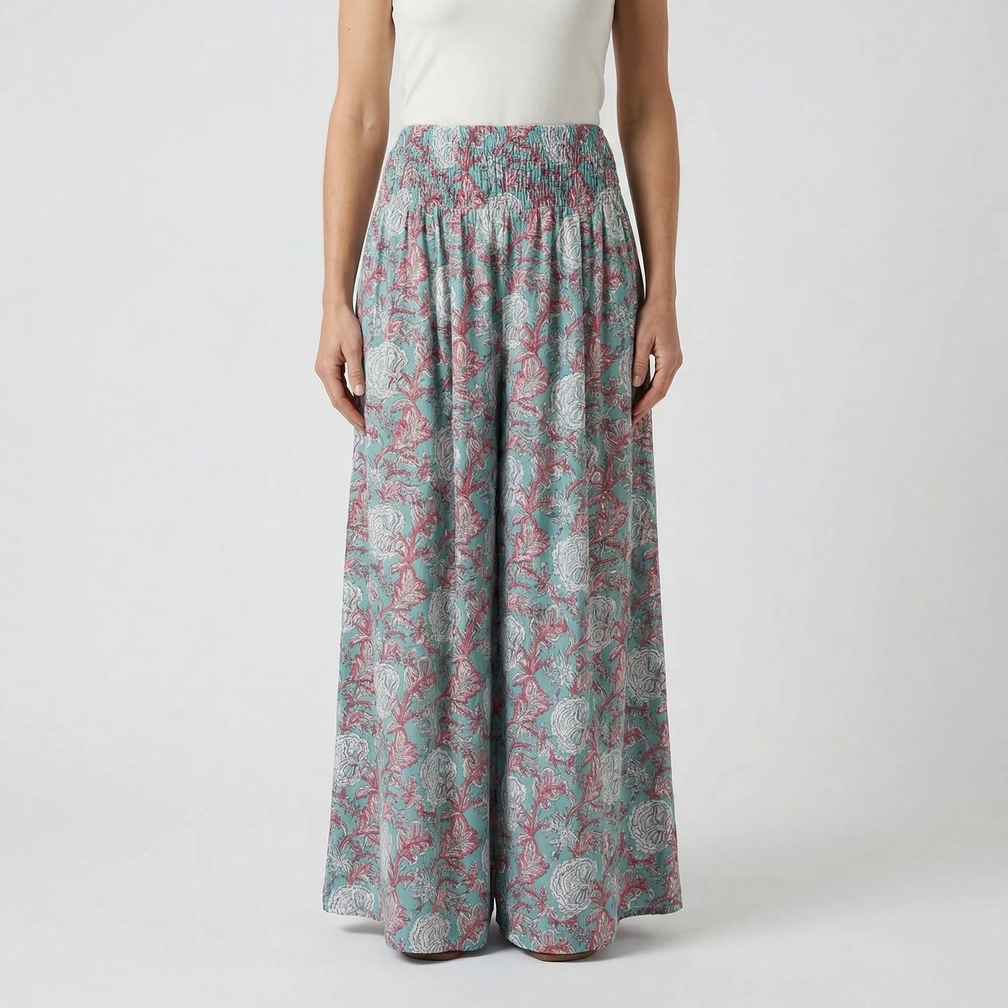 Smocked Waistband Trousers - Felina