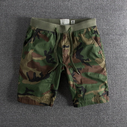 Shorts with Camouflage Print - Ranger