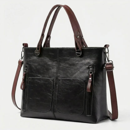 Spacious Shoulder Bag With Top Handles - Noemi
