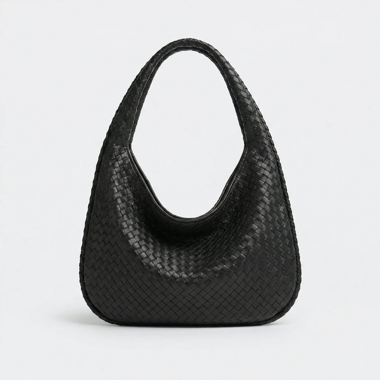 Spacious Woven Tote Handbag - Nelly