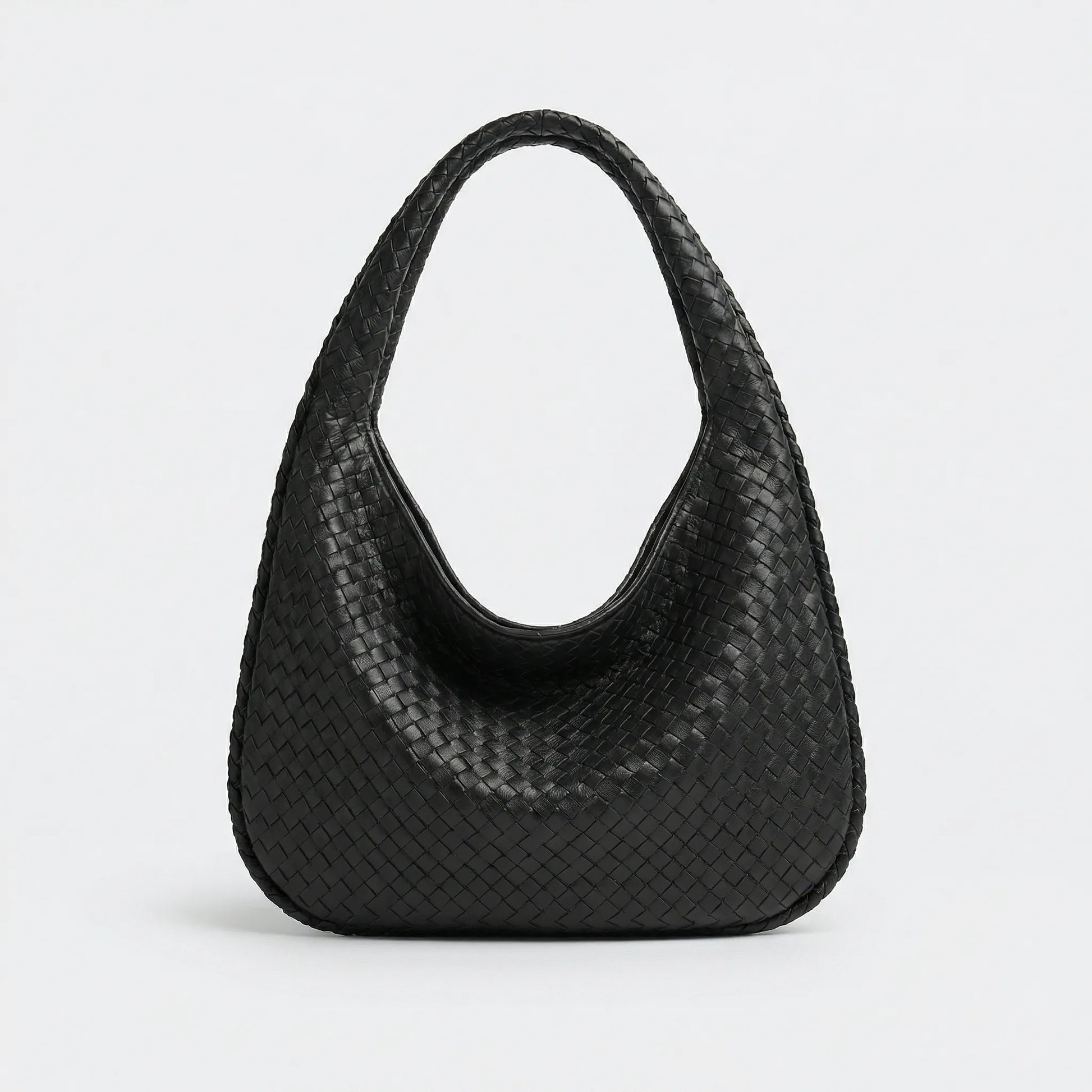 Spacious Woven Tote Handbag - Nelly