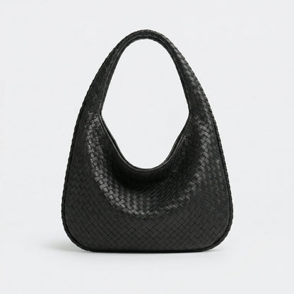 Spacious Woven Tote Handbag - Nelly