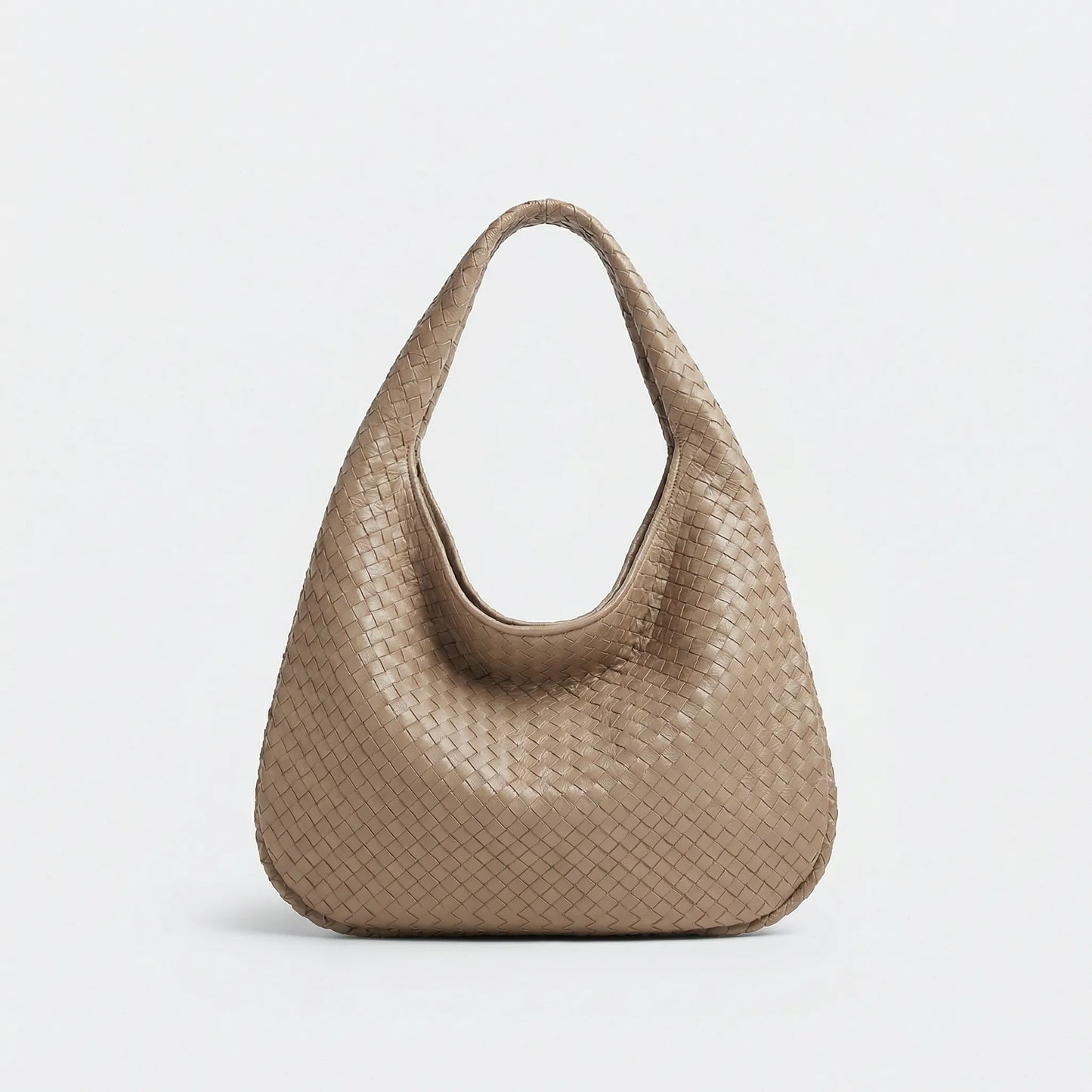 Spacious Woven Tote Handbag - Nelly