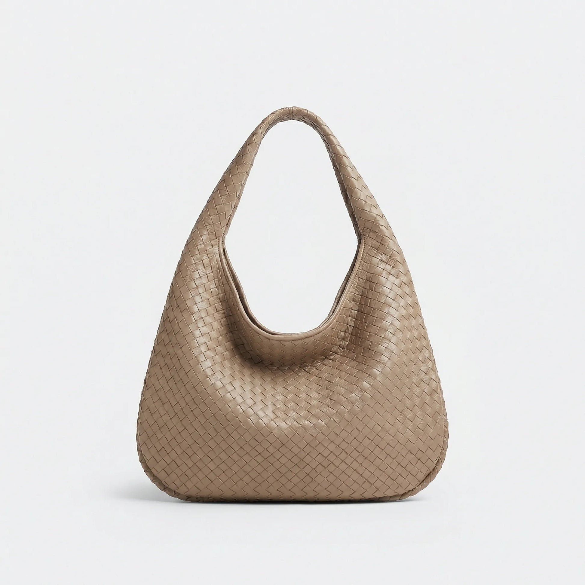 Spacious Woven Tote Handbag - Nelly