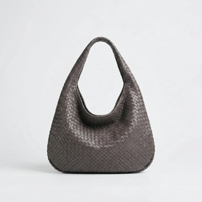 Spacious Woven Tote Handbag - Nelly