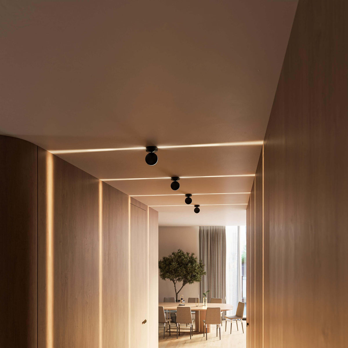 LED Wall Sconce with Spotlight Function | 360° Rotating Head | Square Beam 17