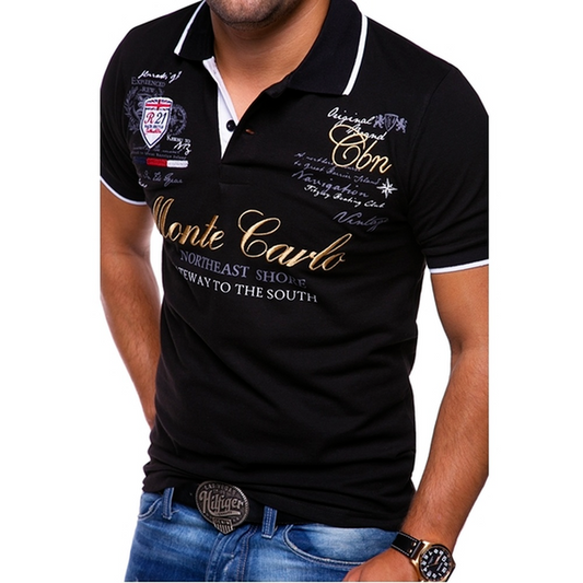 Sporty-Elegant Polo With Collar - Carlton