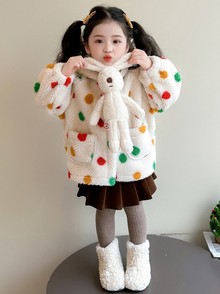 Spotted Children's Hooded Coat - Mattie